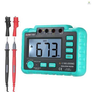 Đồng hồ đo điện trở cách nhiệt kỹ thuật số lcd vc60b + dc250v / 500v / 1000v ac750v