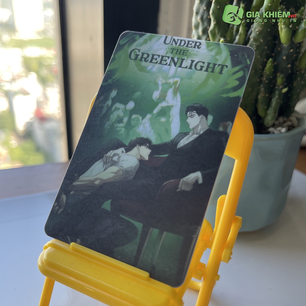 Card bơi "UNDER THE GREEN LIGHT" Card nhựa dày như thẻ ATM CCCD