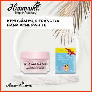 Kem mụn sáng da mini hanayuki tặng kèm bvs