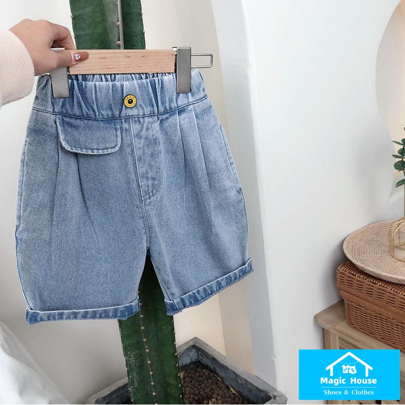 M & H ~  Quần Short Denim Mỏng Phong Cách Mới Năm 2022 Cho Bé Trai