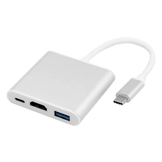 Cáp chuyển đổi usb type c 3 in 1 to hdmi, usb 3.0, usb type c – hàng nhập khẩu