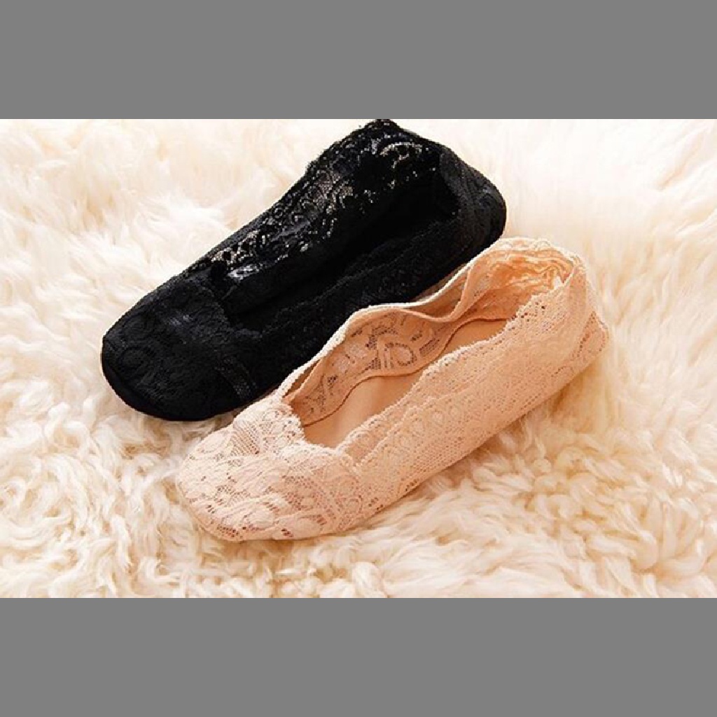 Đôi Vớ Thuyền Chất Liệu Cotton Phối Ren Thời Trang Dành Cho Nữ Mới