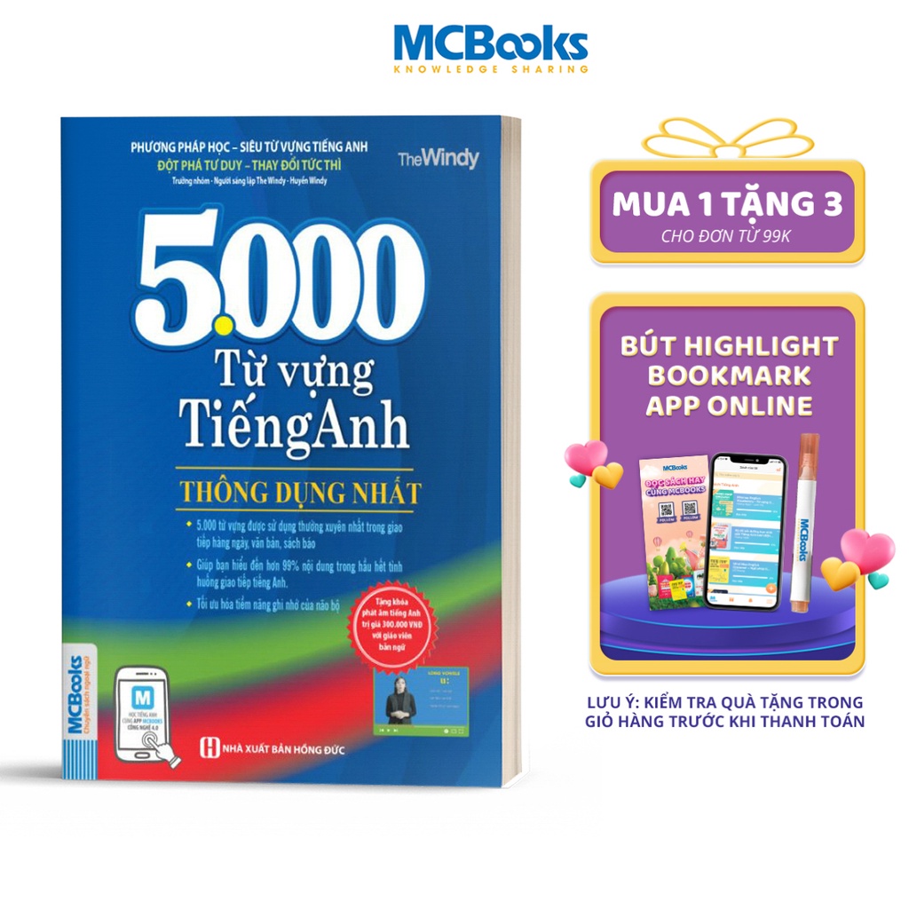 Sách - 5000 Từ Vựng Tiếng Anh Thông Dụng Nhất Dành Cho Người Học Cơ Bản - Học Kèm App Online