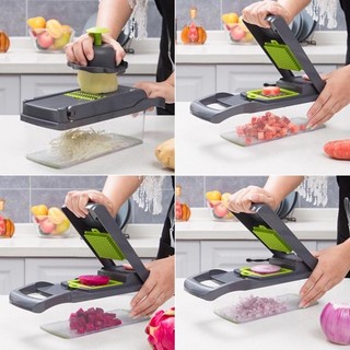 Bộ dụng cụ nạo rau củ có nắp và hộp tích hợp dao cắt thái nạo bào sợi rau củ quả đa năng tiện lợi Dụng cụ pha chế QDP