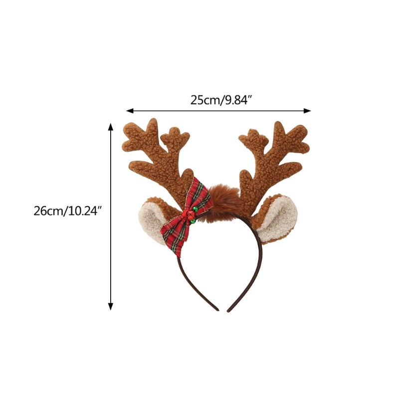 Flgo Băng Đô Cài Tóc Hình Sừng Hươu Dễ Thương Trang Điểm Sinh Nhật Cho Nữ
