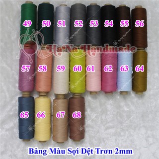 Sợi Dệt Trơn (30k/ống) bảng màu full 01 - 78