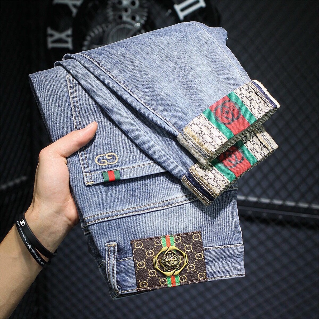 Quần jeans Gucci Dáng Ôm Thời Trang Xuân Thu 2022 Cho Nam Và Nữ