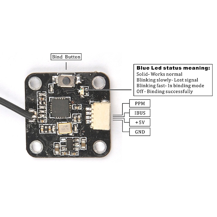 Bộ nhận rx sbus/ppm cho flysky nano