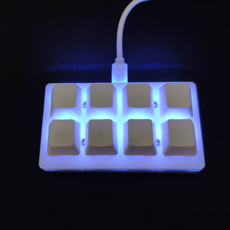 Bàn Phím Cơ 8 Phím Mini Một Nút Bấm Hỗ Trợ Chơi Game OSU