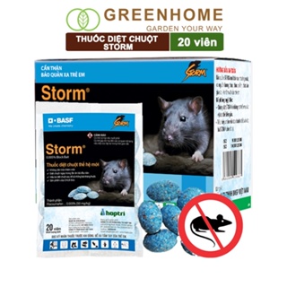 Thuốc diệt chuột Greenhome, storm, sinh học, hiệu quả, an toàn với người