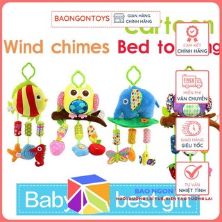 CHUÔNG GIÓ LENG KENG TREO NÔI XE ĐẨY GIÚP PHÁT TRIỂN GIÁC QUAN CHO BÉ, ĐỒ CHƠI CHO BÉ SƠ SINH  - BAO NGON TOYS - DV03
