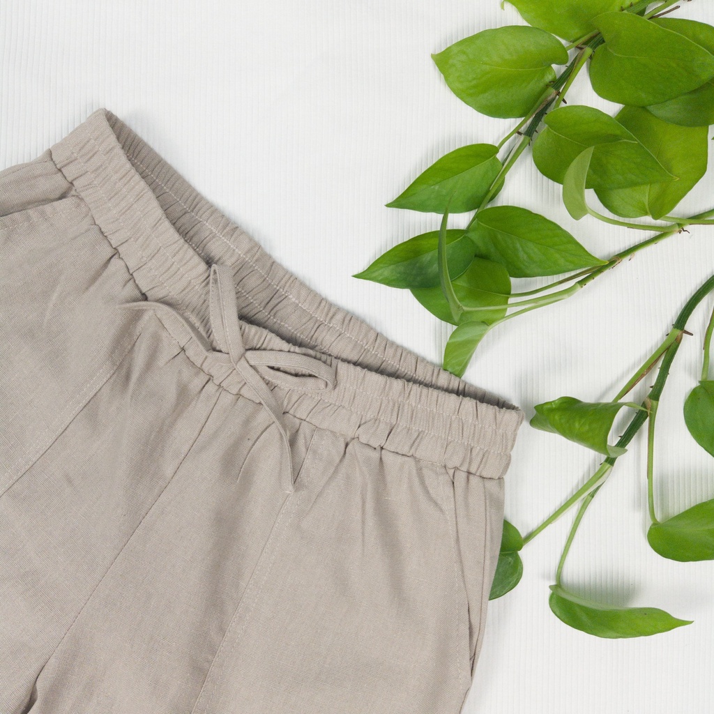 Quần Linen Nữ Lưng Thun Beesmart 212