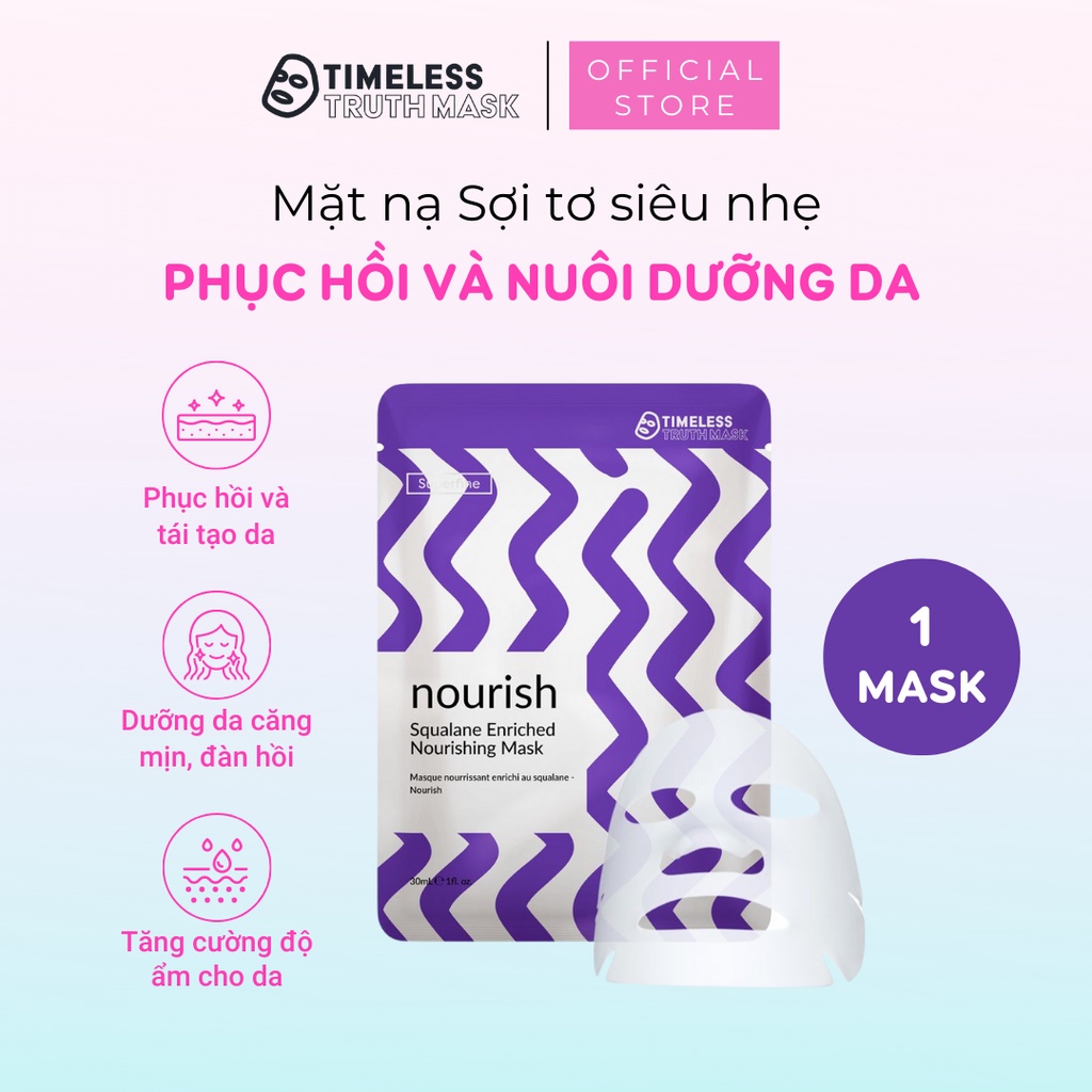 Mặt nạ phục hồi, nuôi dưỡng da Timeless Truth Mask - Nourish Squalane (30ml/miếng)