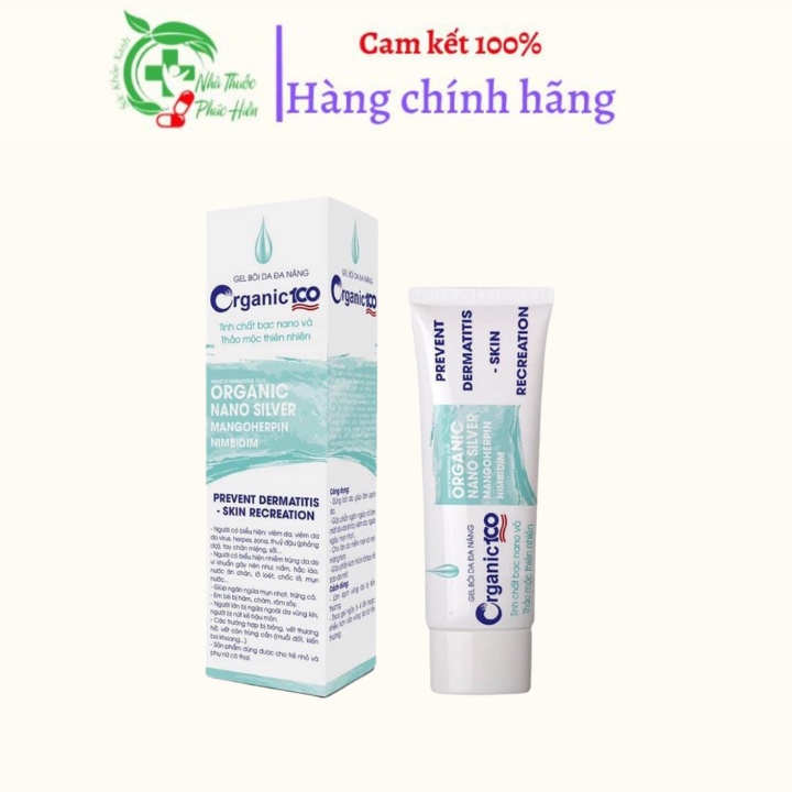 Gel bôi da đa năng Organic100 25g - hỗ trợ cho bé và người lớn khi viêm da, hăm, chàm sữa, mụn, bỏng, côn trùng cắn