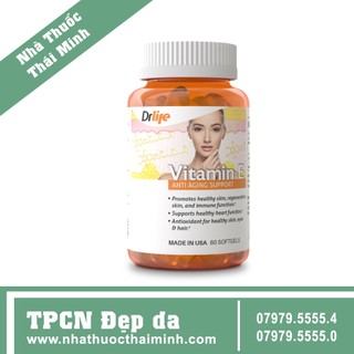 Drlife Vitamin E hạn chế lão hóa, làm đẹp da