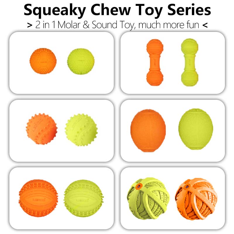 HamshMoc Đồ Chơi Bóng Cao Su Có Âm Thanh Huấn Luyện Thú Cưng