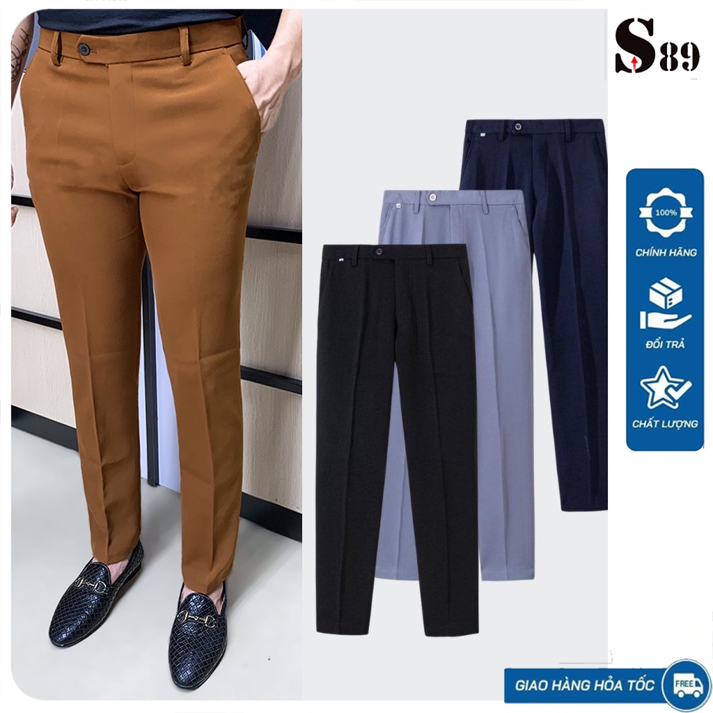 Quần Tây Nam - Quân Âu Nam T- Max Công Sở Dáng Suông Chuẩn Chất Vải Không Nhăn Cao Cấp