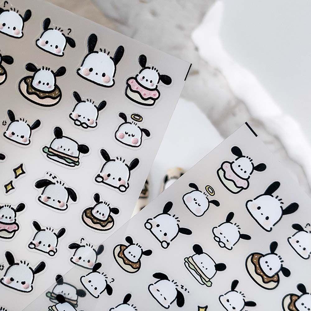 Miếng Dán Trang Trí Móng Tay Họa Tiết Hoạt Hình Thủy Thủ Mặt Trăng / Chú Chó Minne Kuroshitsuji Dễ