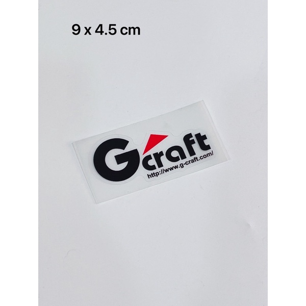 Tem dán chữ G’craft trong suốt trang trí xe máy, oto…có sẵn keo chống thấm nước