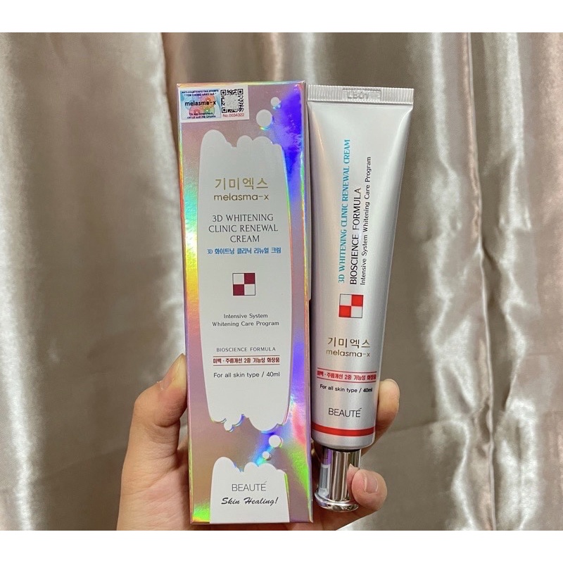 Kem Ngừa Nám Và Tàn Nhang Melasma-X 3D Whitening Clinic Cream