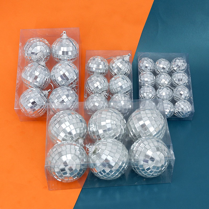 Quả châu bạc lấp lánh trang trí noel-phụ kiện decor chụp ảnh giáng sinh QC23