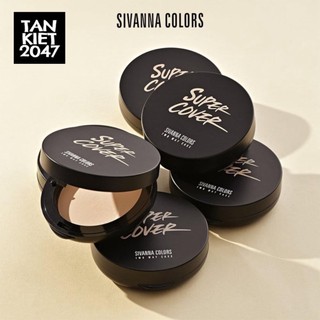 Phấn nền SIVANNA Che Phủ Kháng nước Super Cover Two Way Case bản dupe loreal 24h fresh wear