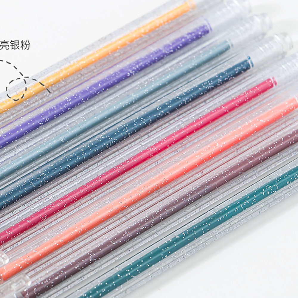 Set 8 Bút Mực Nước Ánh Kim Nhiều Màu Sắc