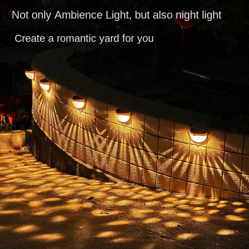 Đèn Gắn Tường Hàng Rào / Vườn Trang Trí Chống Nước Dùng Năng Lượng Mặt Trời Hàng Mới