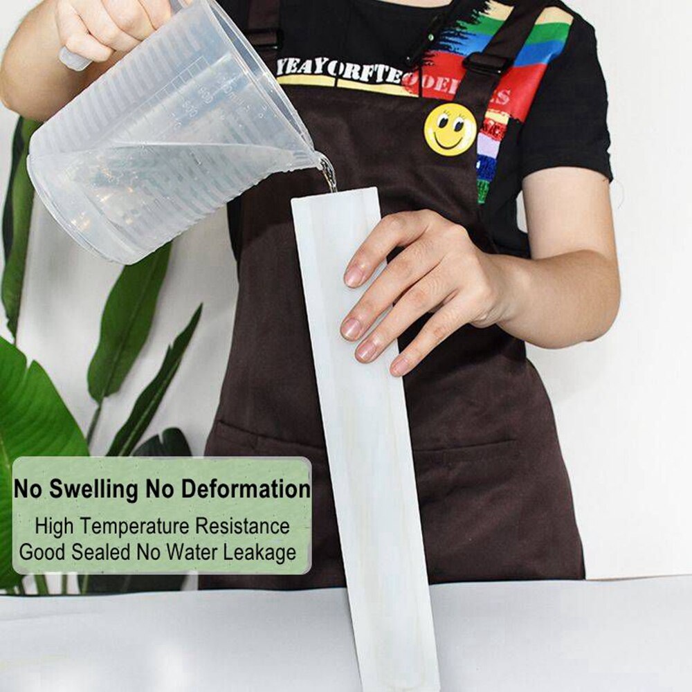 Khuôn Silicone Làm Xà Phòng / Nến Hình Ống Dài 3D Chống Dính Có Thể Tái Sử Dụng