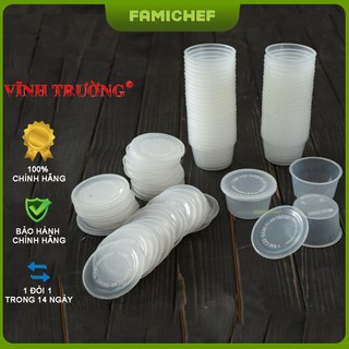 Bộ 50 hộp nhựa làm bánh Flan Vĩnh Trường VT003