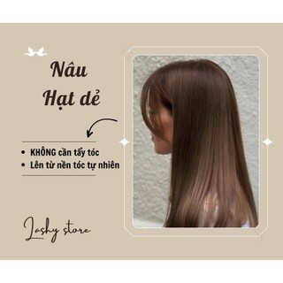 Combo Thuốc nhuộm tóc màu NÂU HẠT DẺ - Kèm Oxy - Lên màu chuẩn -  Lashystore, Lashy Store