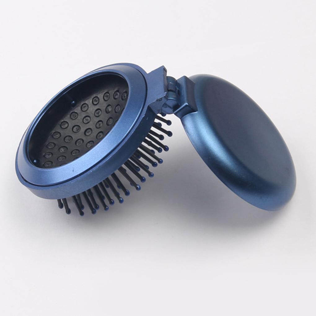 Lược Gấp Tích Hợp Gương Mát Xa Da Đầu Màu Sắc Ngẫu Nhiên