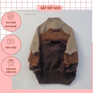 Áo len Hàn Quốc cho bé trai bé gái. Áo sweater len dài tay chất dày dặn. Áo len trơn vintage