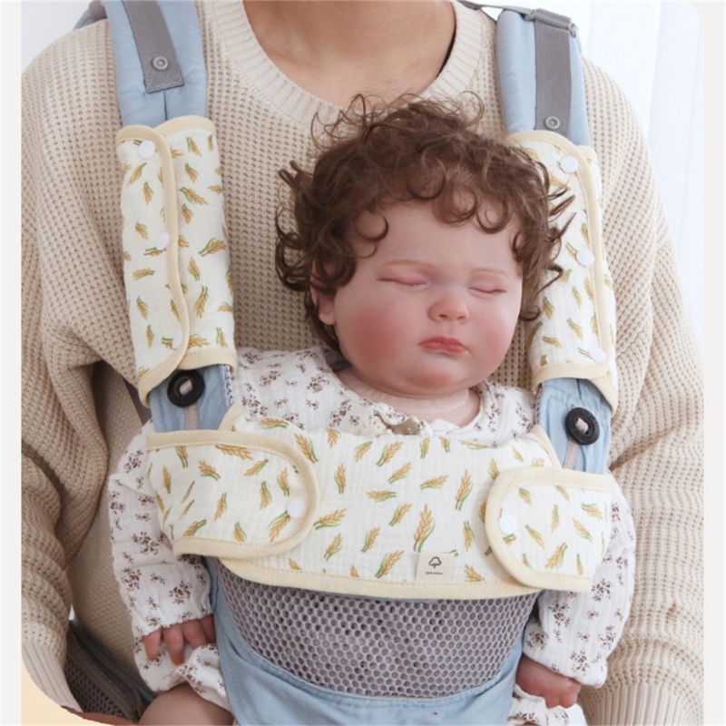 Yếm Ăn Bằng Cotton Mềm Siêu Thấm Hút Cho Bé Sơ Sinh
