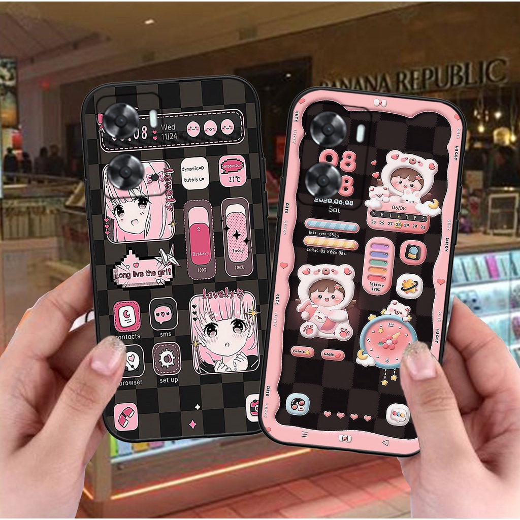 Ốp Oppo A57 2022 / A57 4G in hình gấu giả nổi 3D đẹp mắt cute dễ thương