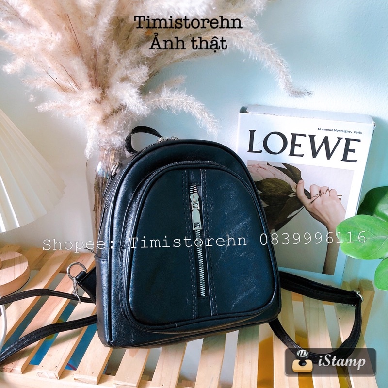 BALO THỜI TRANG DA MỀM NHIỀU NGĂN VỪA IPAD ĐEO ĐI HỌC ĐI CHƠI TIMISTOREHN