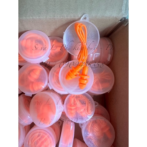 1 cặp nhét tai bơi silicones cao cấp