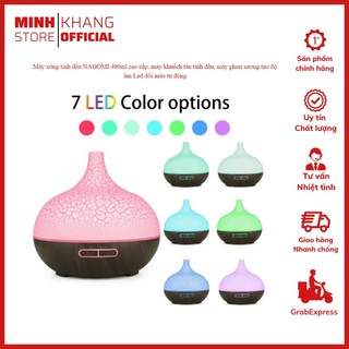 Máy Xông Tinh Dầu NAGOMI Cao Cấp, Máy Khuếch Tán Tinh Dầu, Máy Phun Sương Tạo Độ Ẩm Led Đổi Màu Tự Động