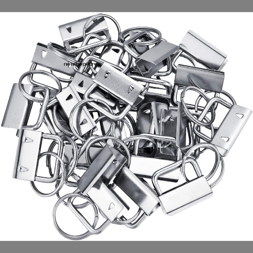 Set 50 Móc Chìa Khóa Cứng Cáp Kèm Dây Đeo Tiện Dụng Vòng Tay Da Sồi OIK