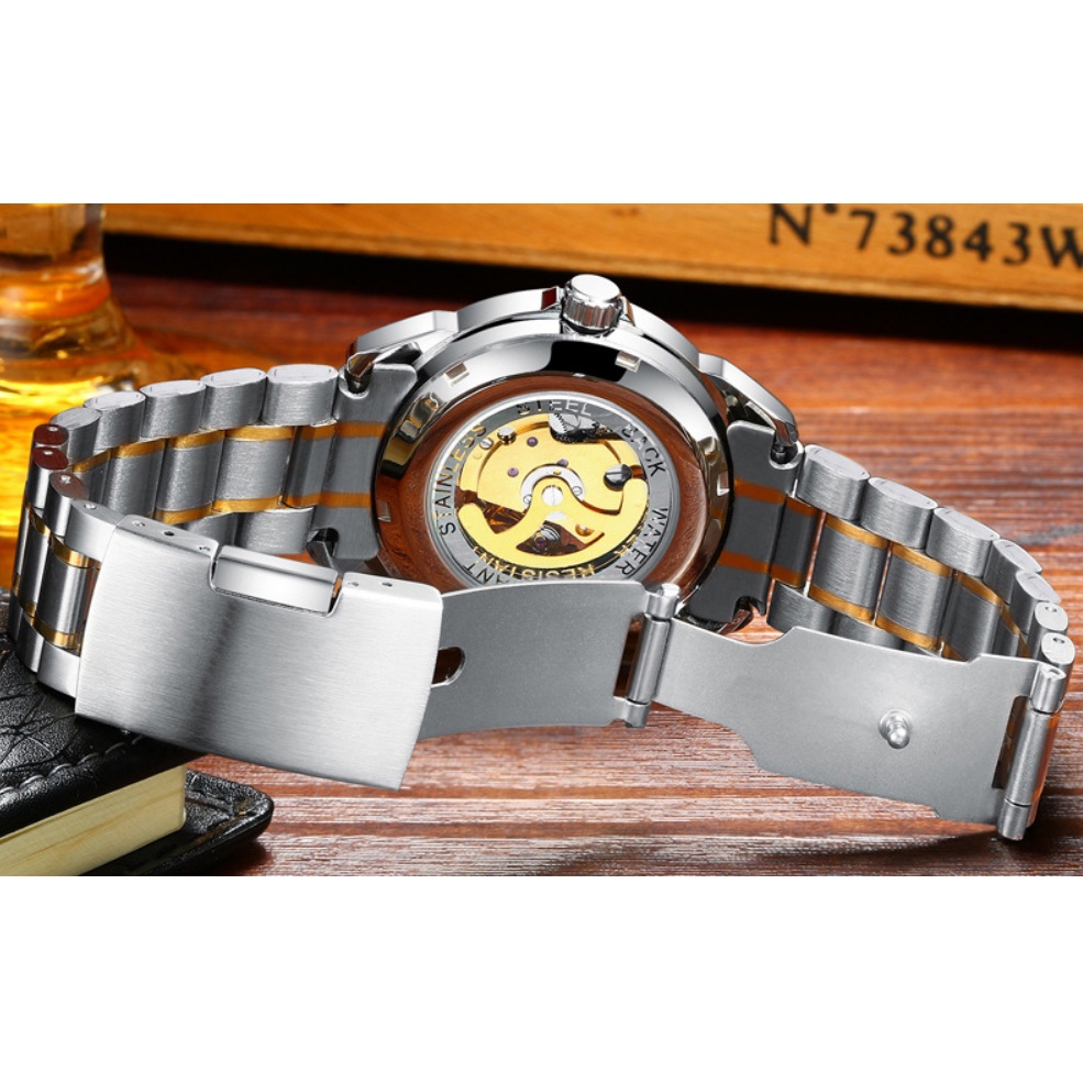 Đồng Hồ Cơ Nam FNGEEN 866 Cao Cấp Chống Nước ,Chống Xước,Bảo Hành 12 Tháng, Tặng Kèm Hộp Và Vòng