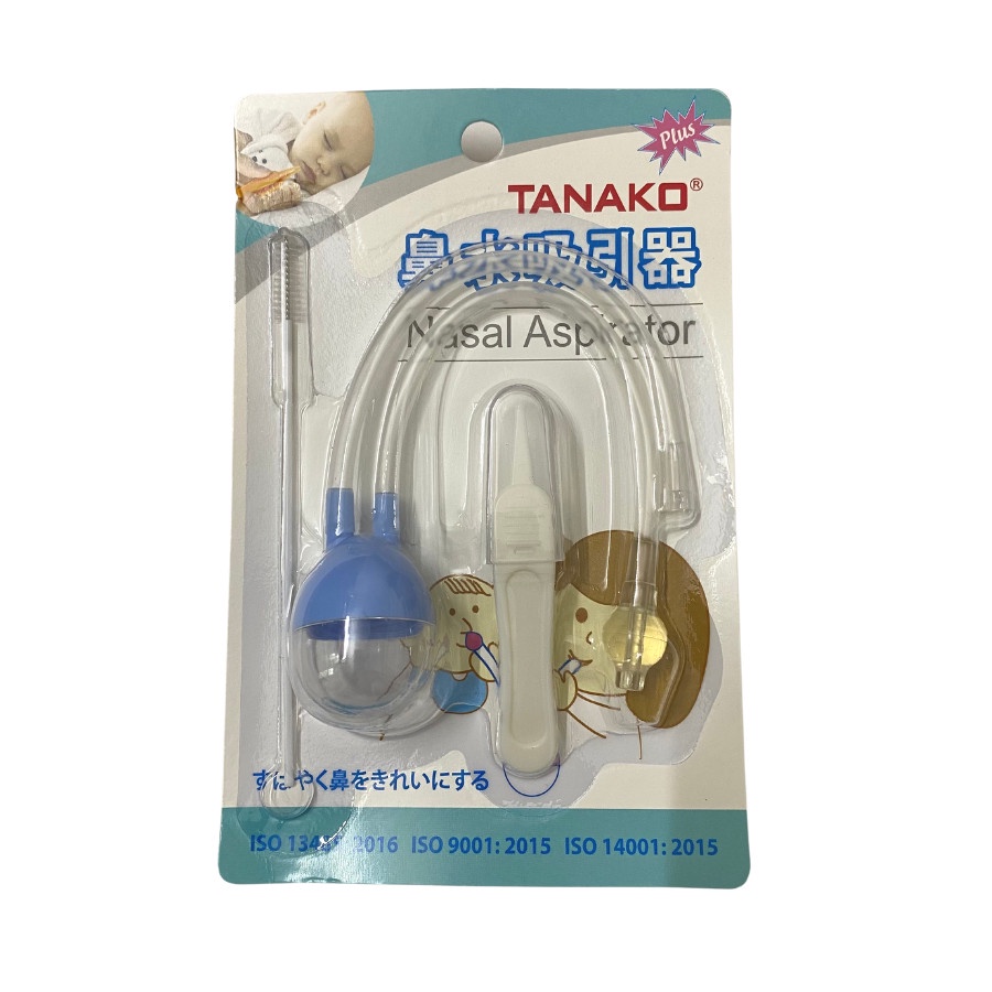 Dụng cụ hút mũi đầu mềm Silicone TANAKO Plus (Nhíp +  chổi lông vệ sinh dụng cụ) Vỉ 01 bộ  [tân á]