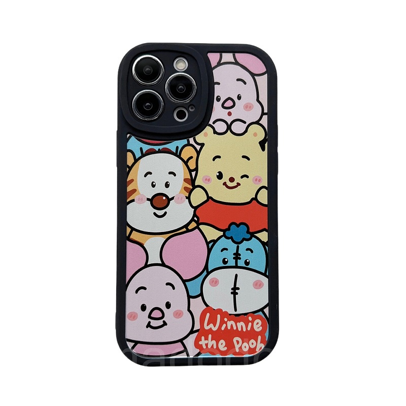 Toy Story Soft Casing For iPhone 14 13 12 Mini 11 Pro Xs max 6 6S 7 8 Plus X XR 11promax 12promax 13promax 6+ 7+ 8+ Cute Bear Losto Cartoon Buzzer Lightyear Silicone anti fall Black Full Lens protection Soft Phone Case Back Cover XPN 21
