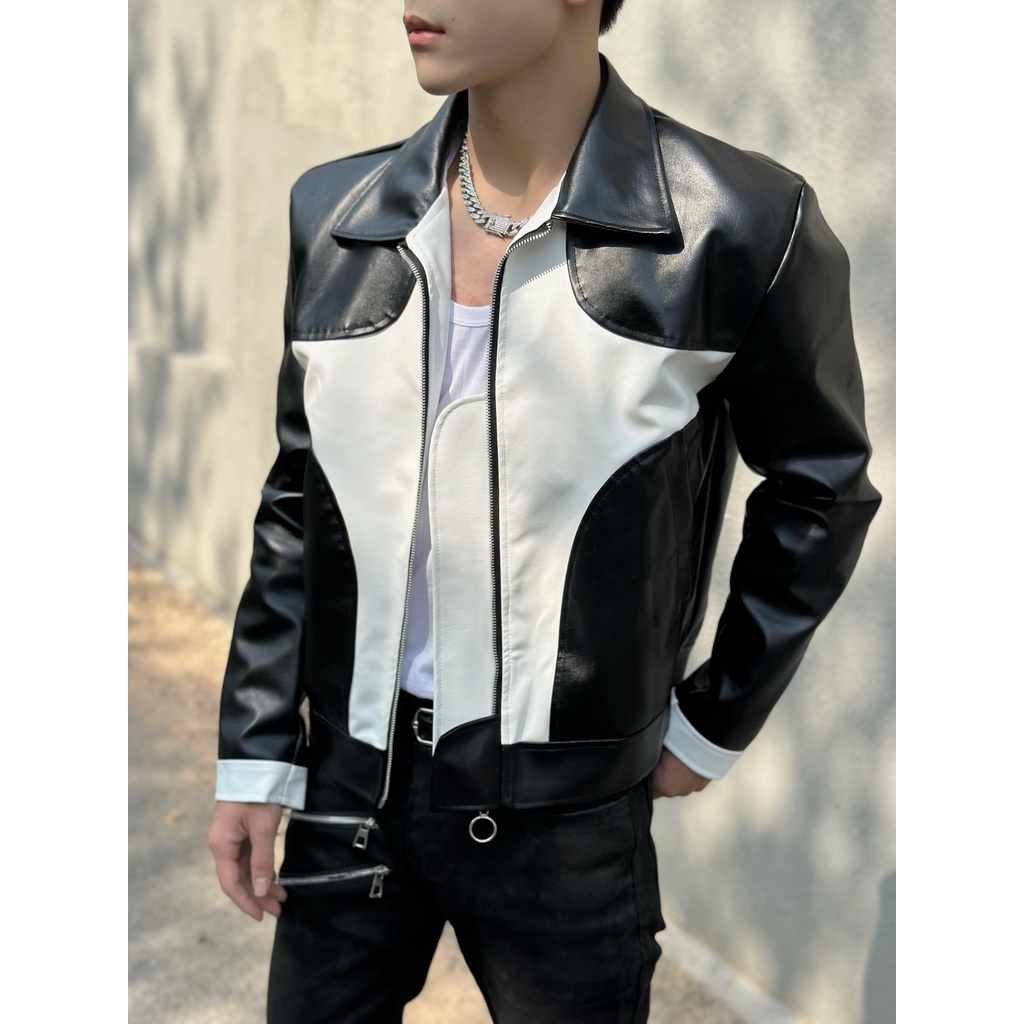 Áo khoác nam STEVE77, chất da PU nhập khẩu cao cấp | Luxus Jacket STV 2022