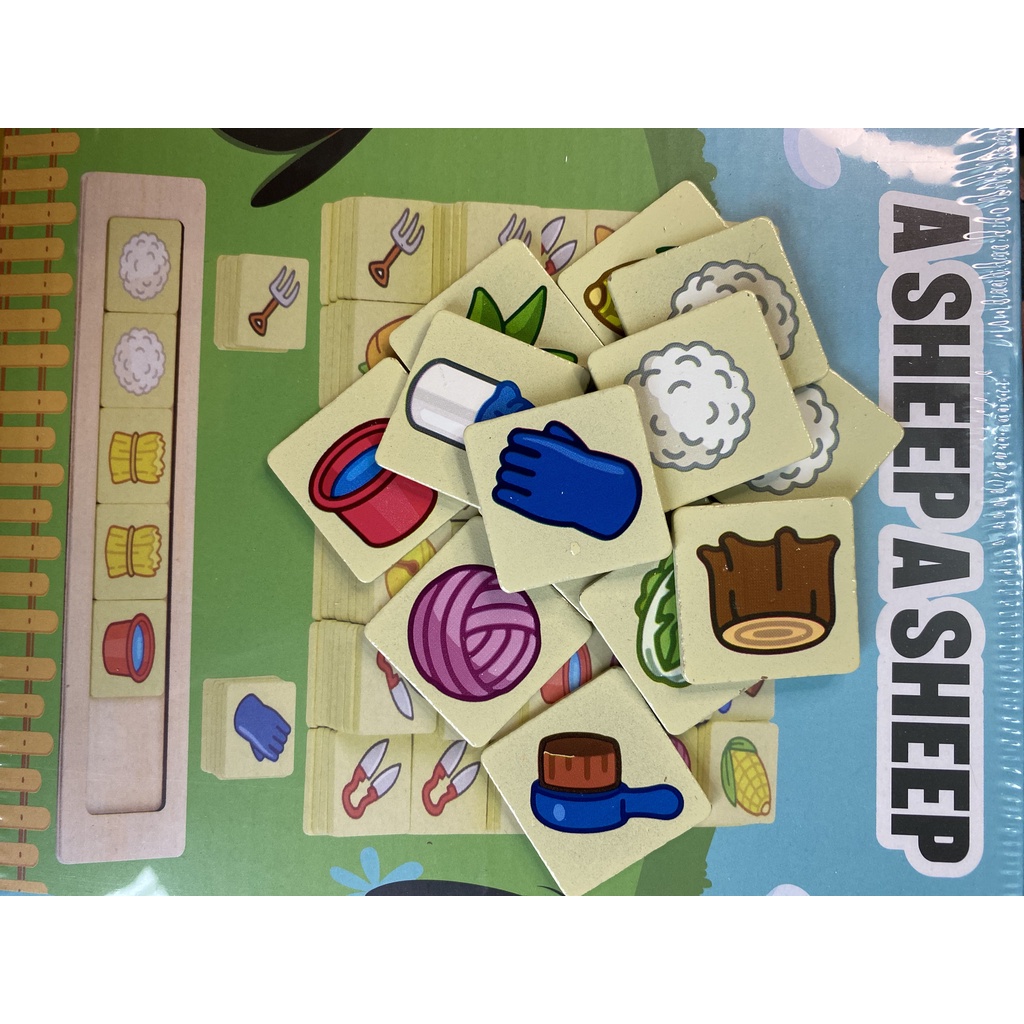 Game Nuôi Cừu Bông 248 THẺ NHỰA + khay gỗ
