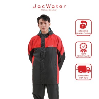 Áo mưa bộ nam nữ 2 lớp kiêm áo gió không thấm nước gore tex jacwater v440