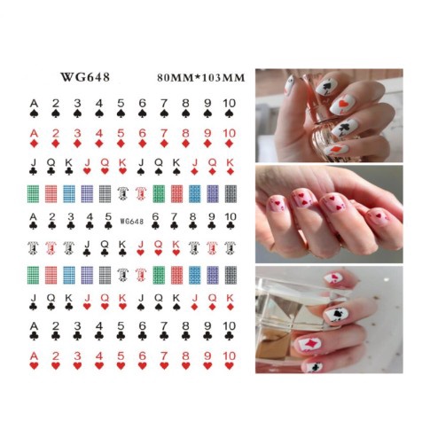 Sticker Lá Bài nhiều mẫu