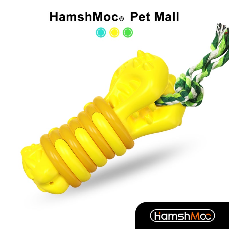 HamshMoc Đồ Chơi Nhai Gặm Tương Tác Bằng Cao Su Kích Thước Nhỏ Vừa / Lớn Siêu Bền Cho Cún Cưng
