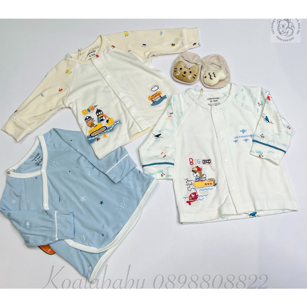 Combo Sơ Sinh Bé Trai-Bé gái 0-3M Ualarogo Mompa Hàng Chính Hãng