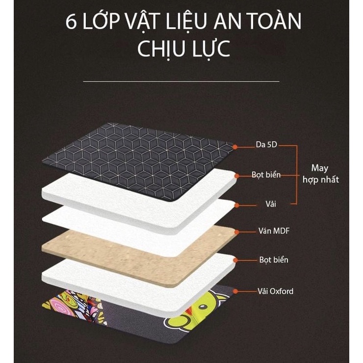 Nệm giường gấp gọn trên ghế sau ô tô thiết kế thông minh dùng được 2 mặt chịu tải lớn không cần bơm kèm túi đựng