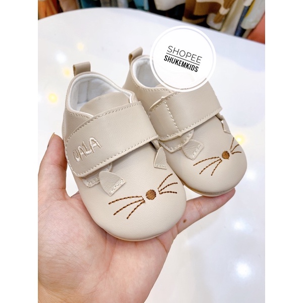 Giầy dép tập đi Uala rogo quai dán mềm mại, đế mềm hoạ tiết cho bé trai gái